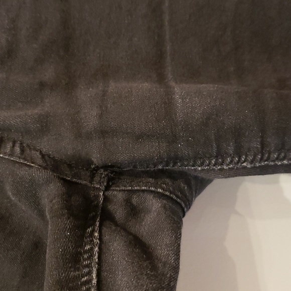 ZARA Denim Pants Women's 42 Skinny Stretch Black - Picture 7 of 14